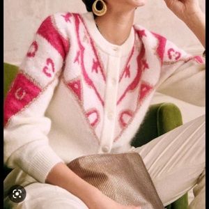 Pink Sezane Margaux Cardigan